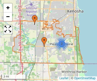 Area schools map